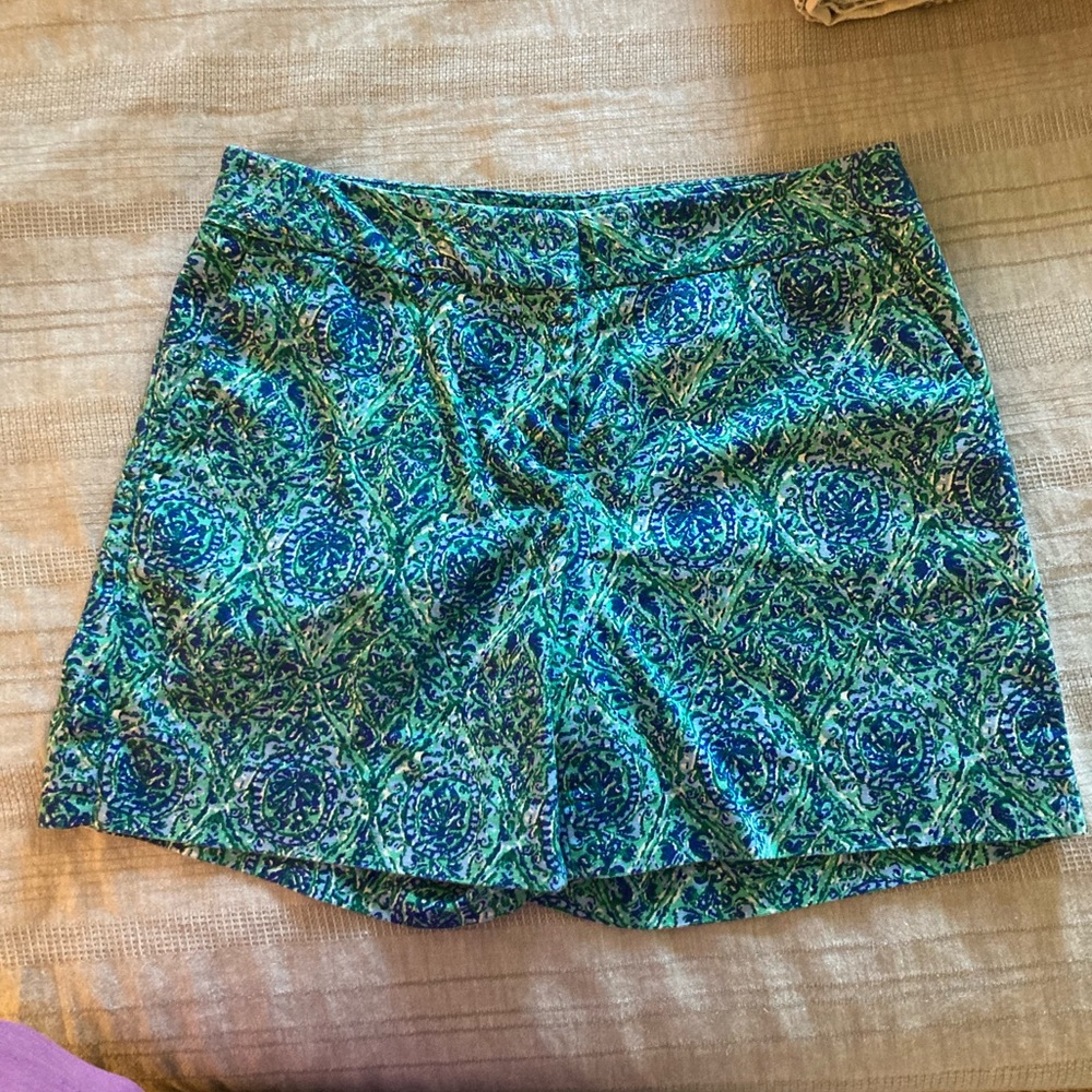 Talbots Blue and Green Patterned Garment. EUC